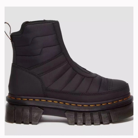 Dr. Martens Black Quilted Platform Boots - Picture 2 of 6
